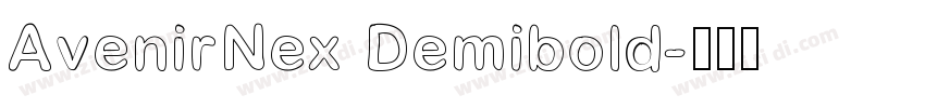 AvenirNex Demibold字体转换